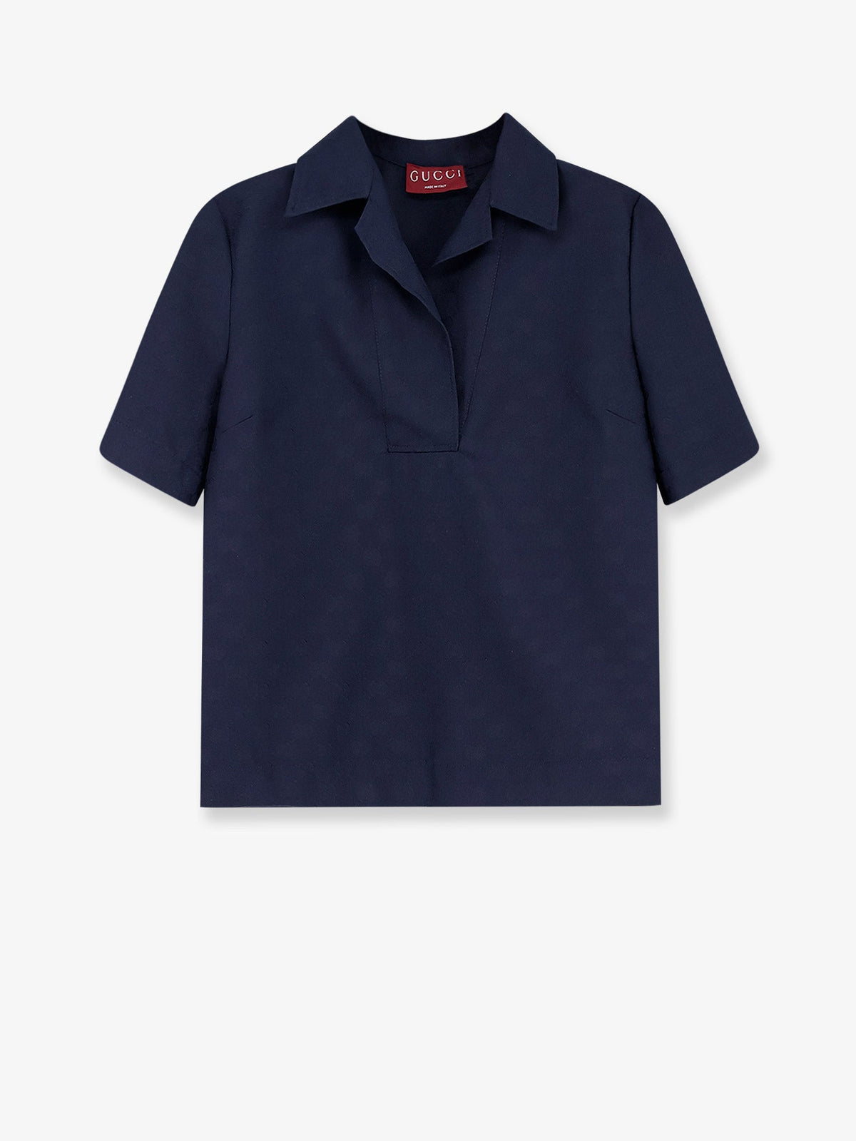 Gucci Fabric polo shirt with GG pattern - Tide