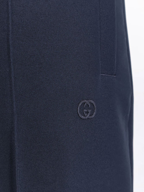 Gucci Technical Panama trousers - Night Sky