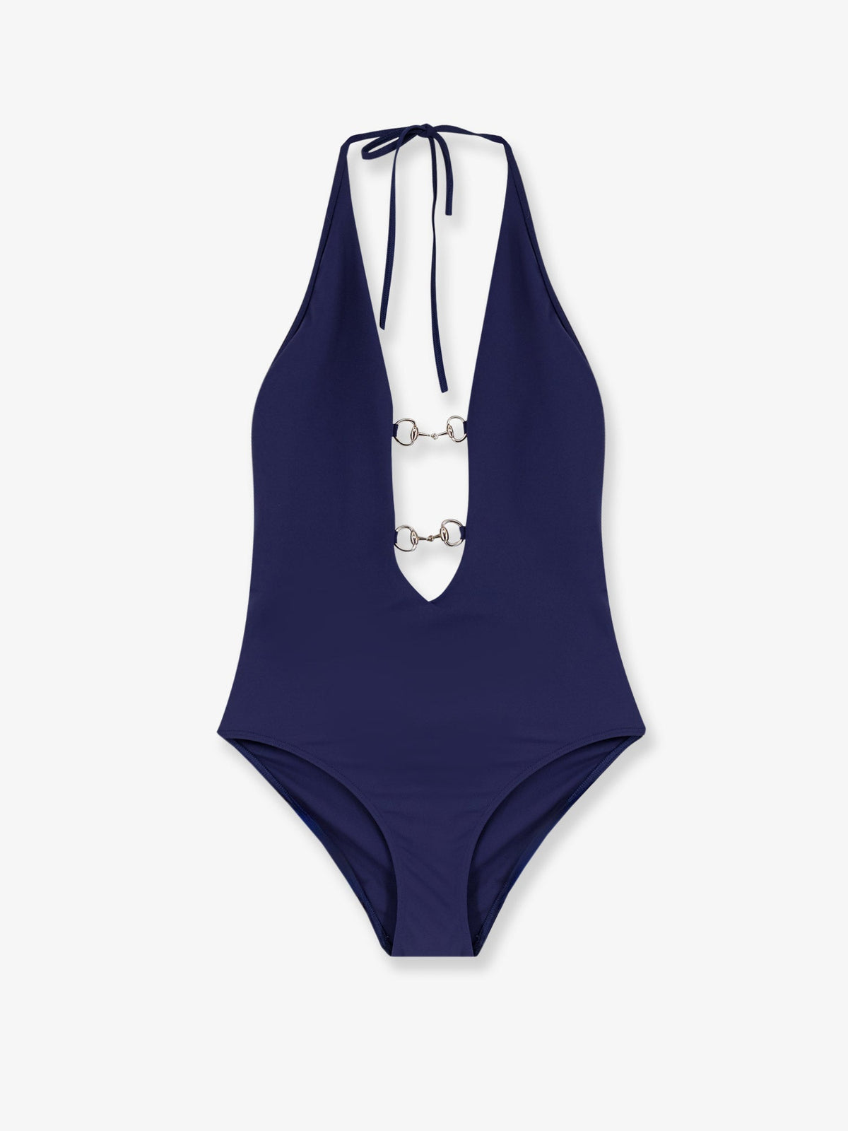 Gucci One-piece swimsuit with Horsebit details - Classic Blue