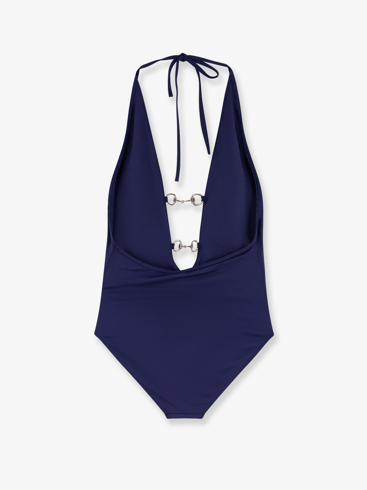 Gucci One-piece swimsuit with Horsebit details - Classic Blue