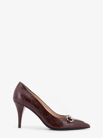 Gucci Gucci Rosso Ancora Gg Leather Décolleté