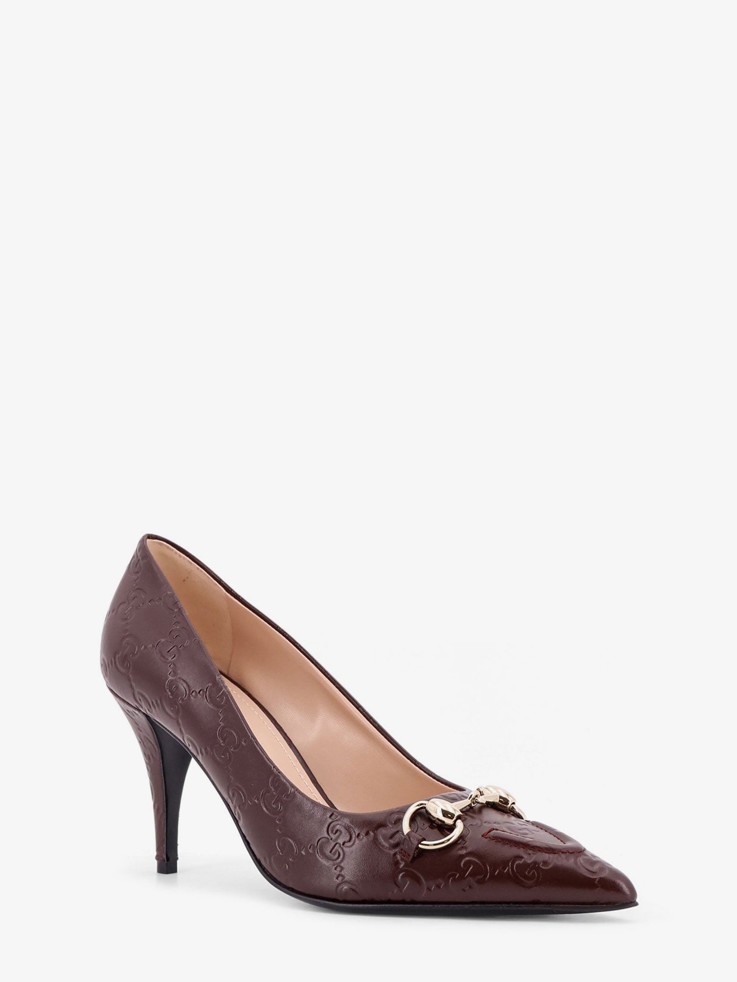 Gucci Gucci Rosso Ancora Gg Leather Décolleté