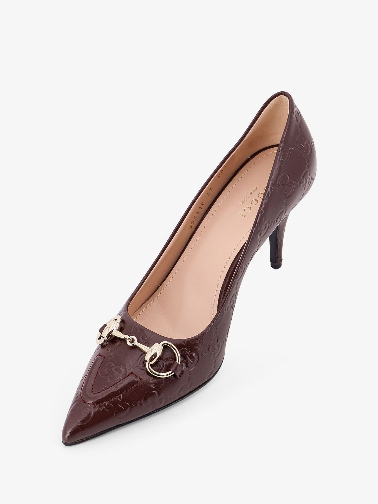 Gucci Gucci Rosso Ancora Gg Leather Décolleté
