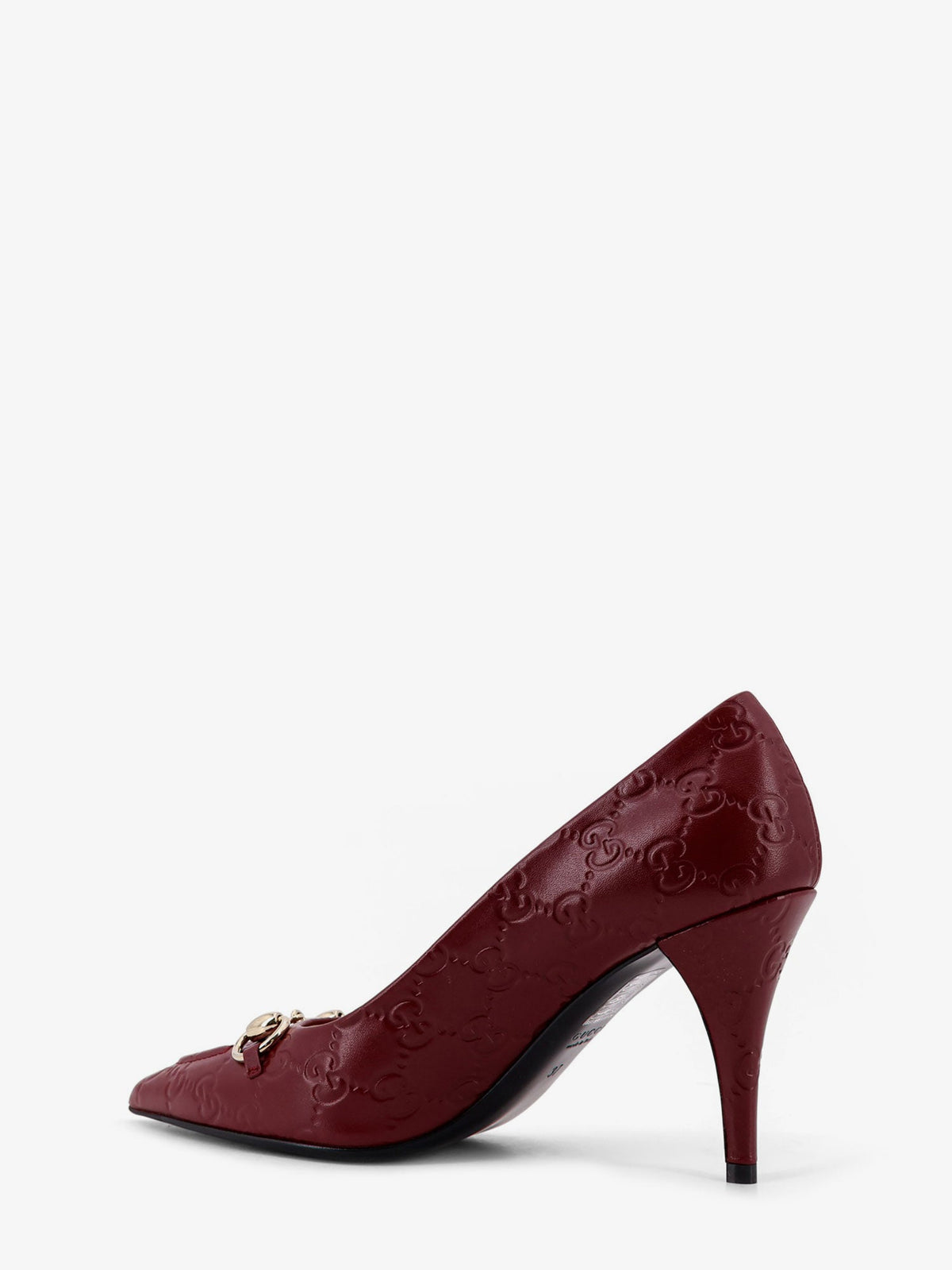 Gucci Gucci Rosso Ancora GG leather décolleté