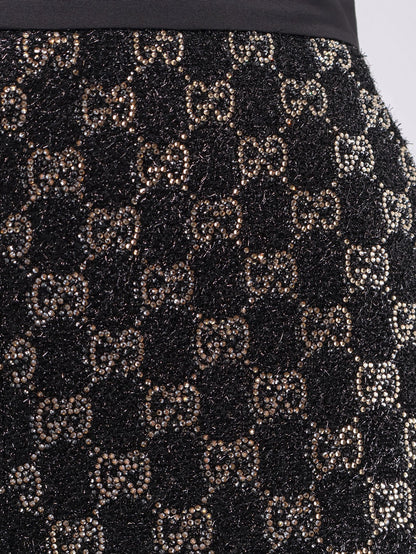 Gucci Lightweight Lamé Wool Tweed Shorts