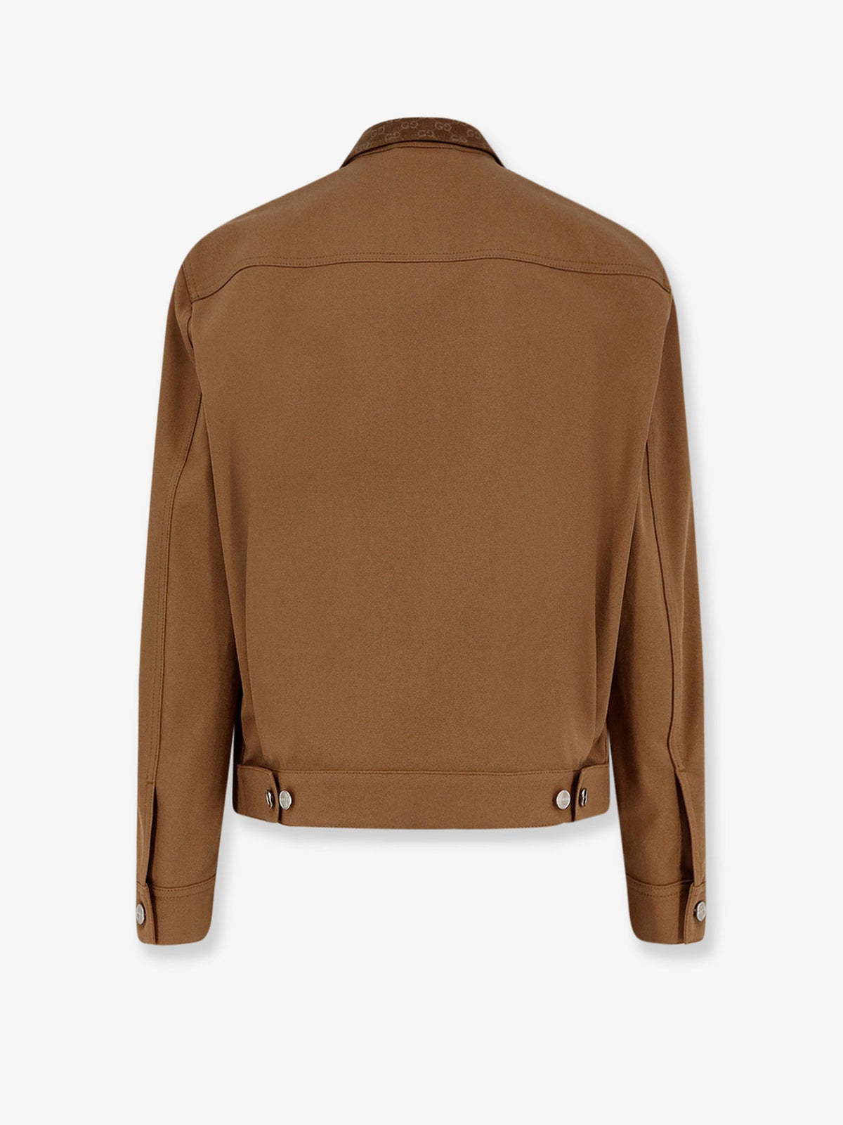 Gucci Canvas Jacket with GG details - Camel