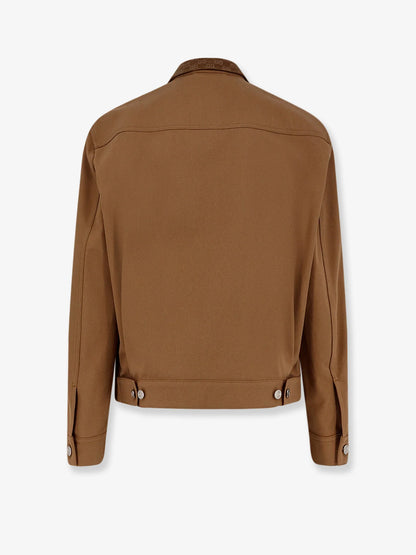 Gucci Canvas Jacket With Gg Details