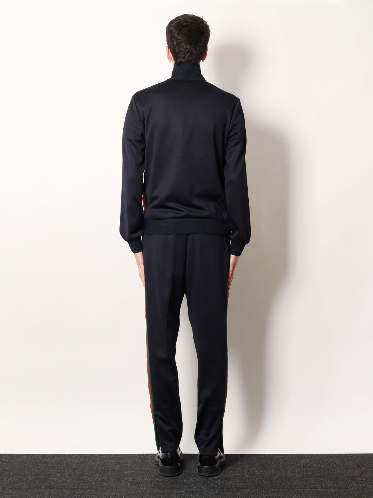 Gucci Jersey sweatshirt with lateral Web Band - Ink Mix