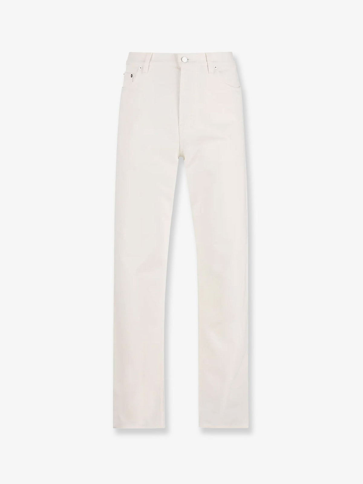 Gucci Denim trousers with metal Horsebit detail on the back - White