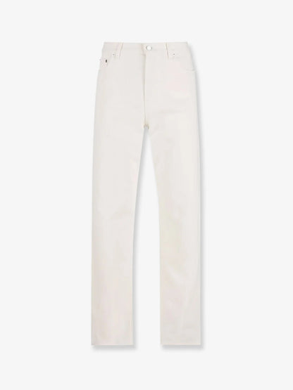 Gucci Denim Trousers With Metal Horsebit Detail On The Back