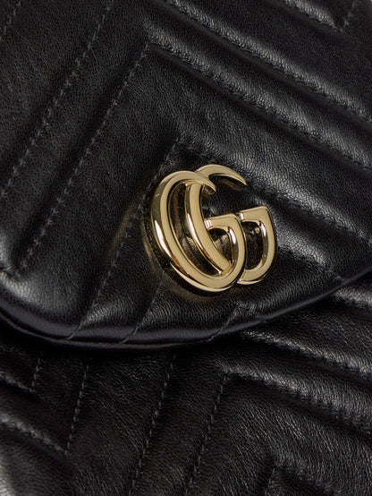 Gucci GG Marmont Mini leather backpack - Black