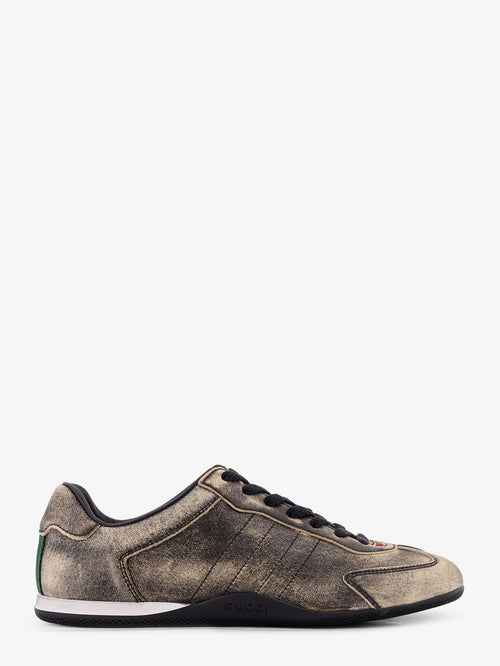 Gucci Gucci Shift délavé leather sneakers - Black