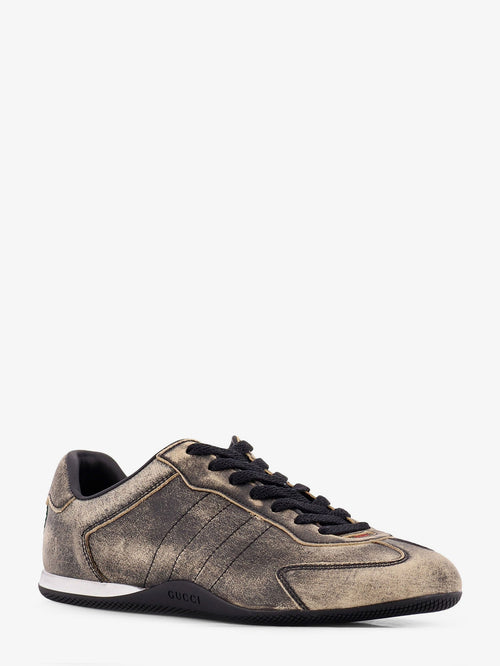 Gucci Gucci Shift délavé leather sneakers - Black