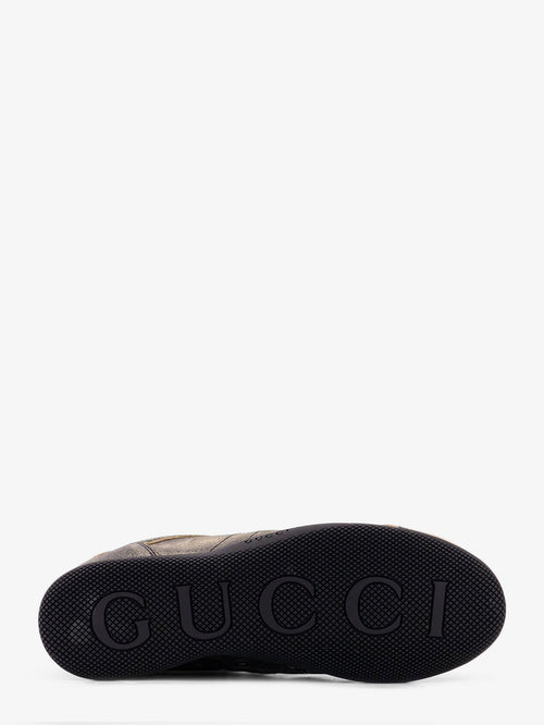 Gucci Gucci Shift délavé leather sneakers - Black