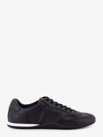 Gucci Gucci Shift Suede Sneakers With Gg Supreme Fabric Inserts
