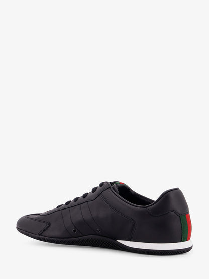 Gucci Gucci Shift Suede Sneakers With Gg Supreme Fabric Inserts