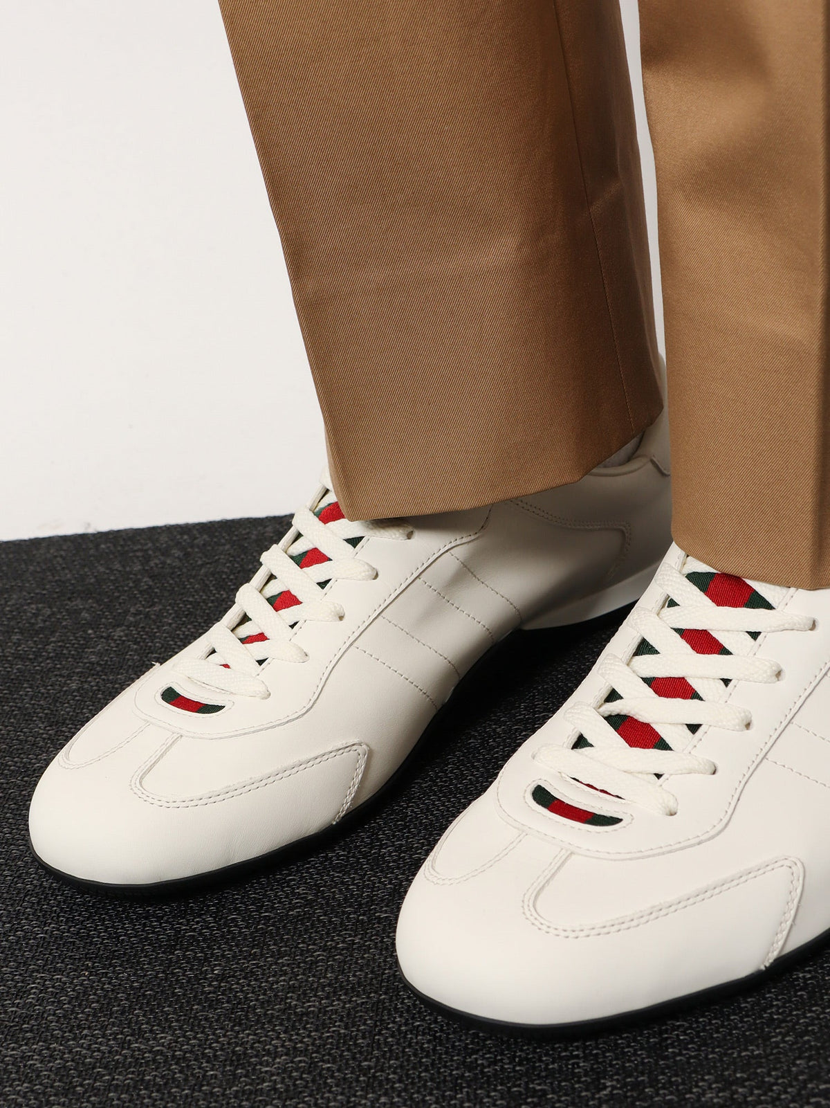 Gucci Gucci Shift leather sneakers - Milk Shake