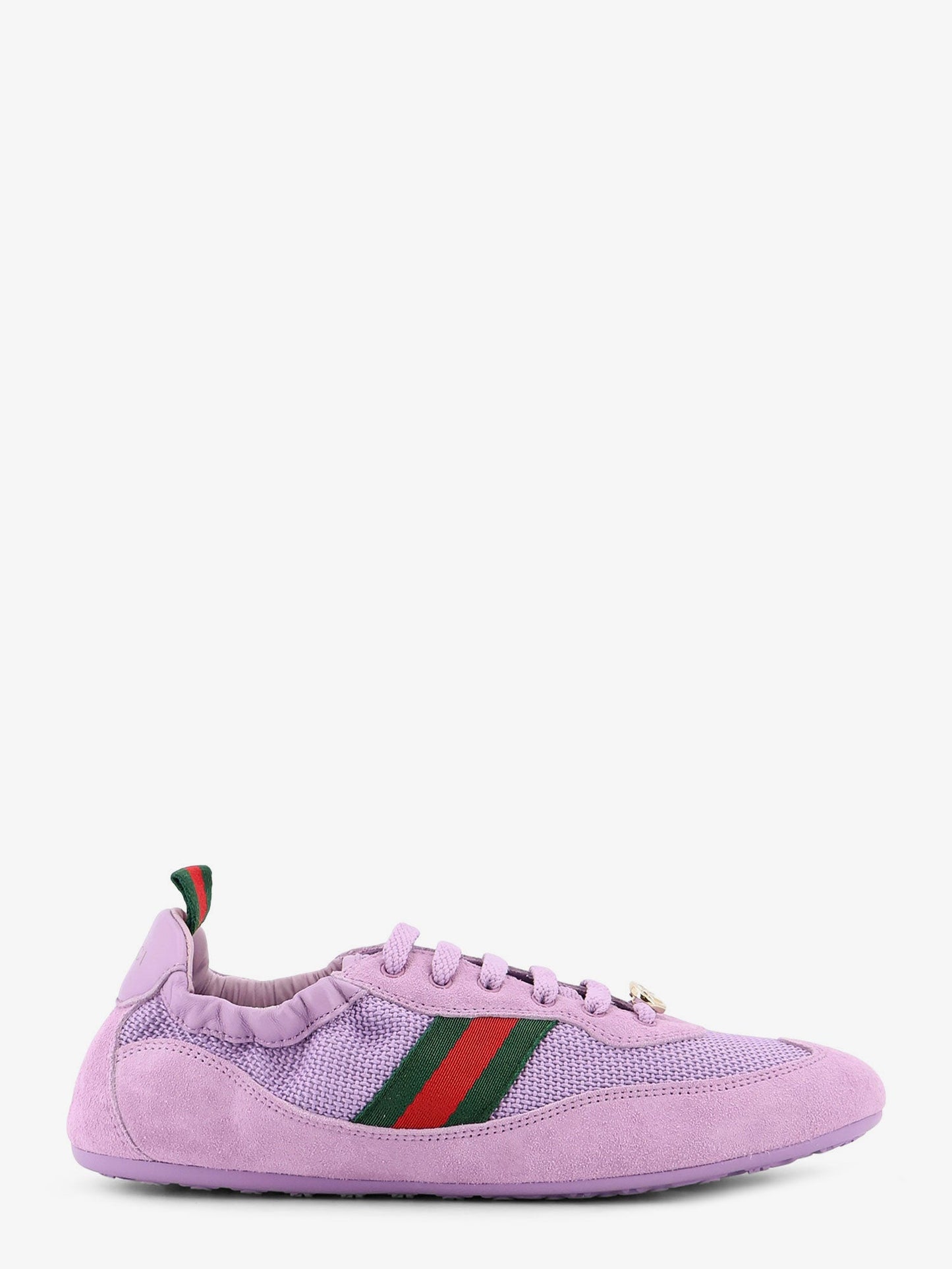 Gucci Gucci Shift Mesh And Suede Sneakers