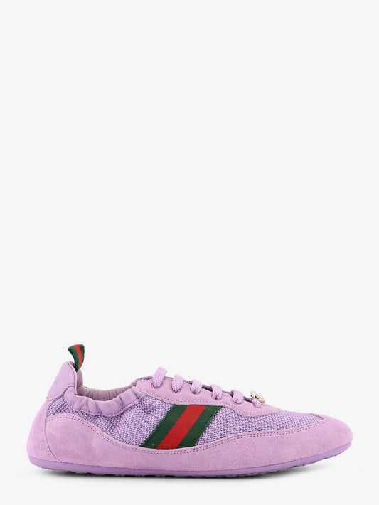 Gucci Gucci Shift Mesh And Suede Sneakers