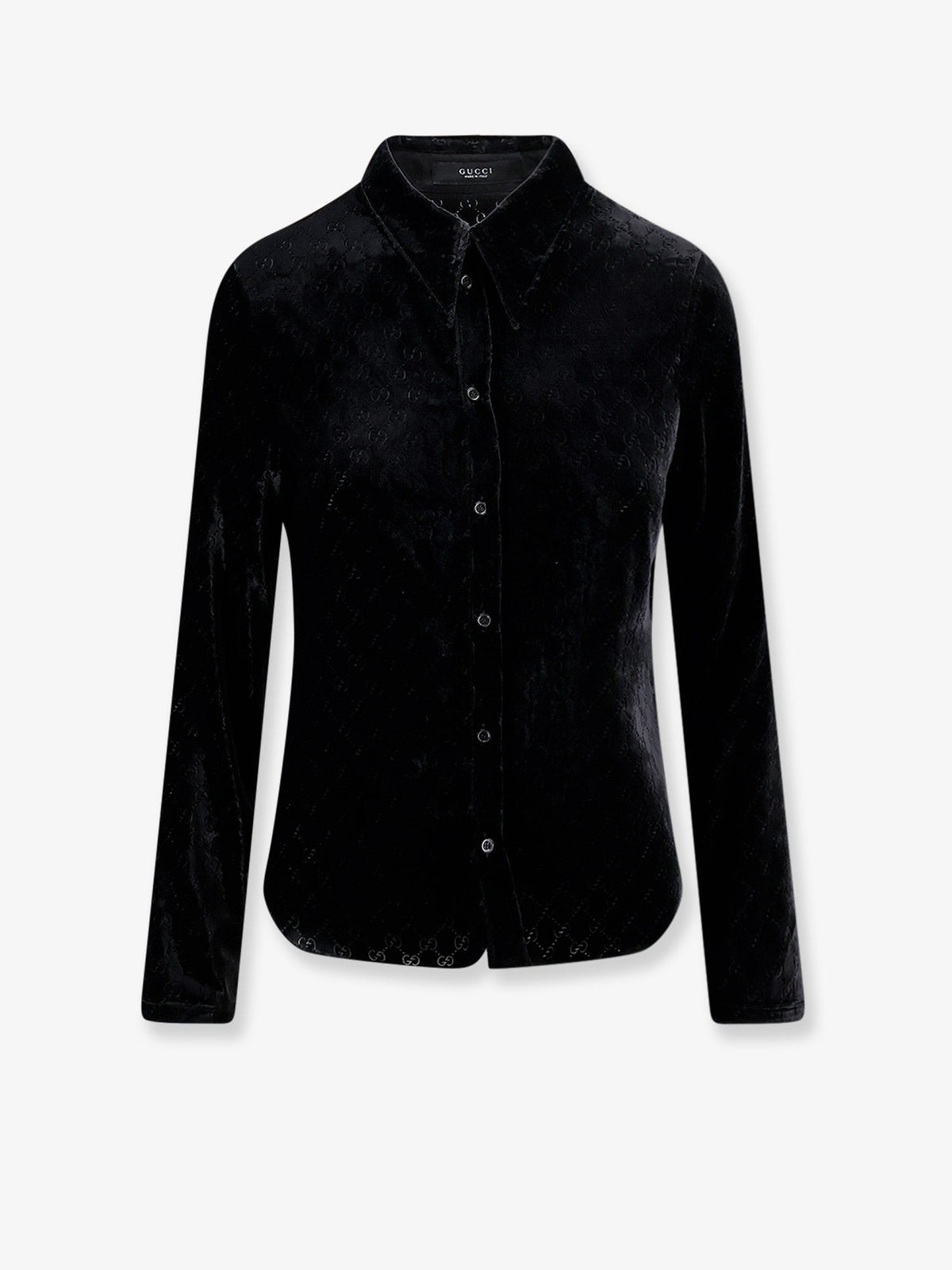 Gucci Stretch GG dévoré velvet shirt - Black