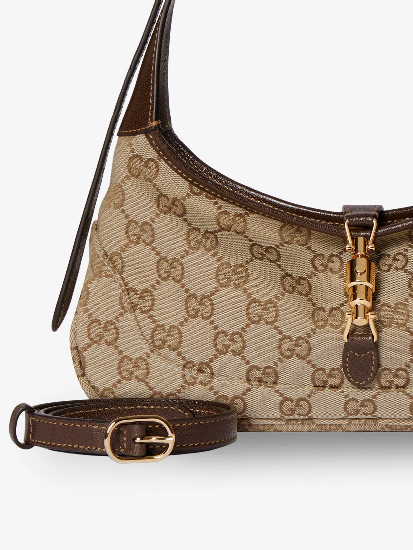 Gucci Jackie Slim Gg Canvas Shoulder Bag