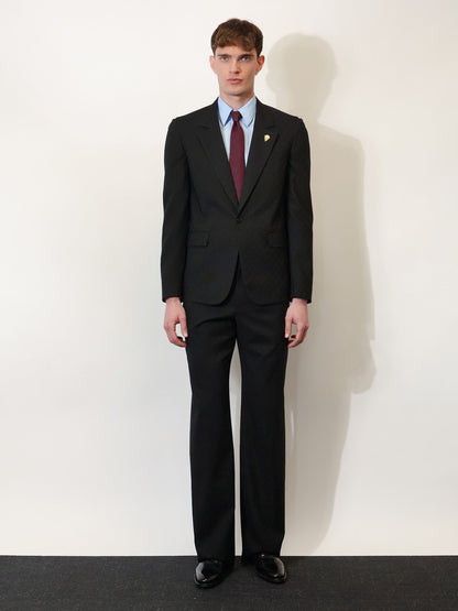 Gucci GG wool blend trousers - Black