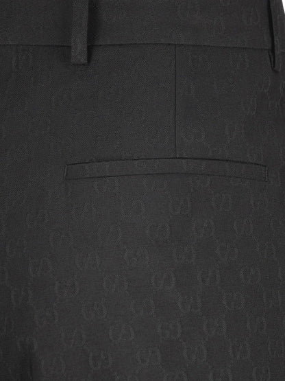 Gucci Gg Wool Blend Trousers