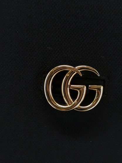 Gucci Wool Crêpe Skirt With Double G Button
