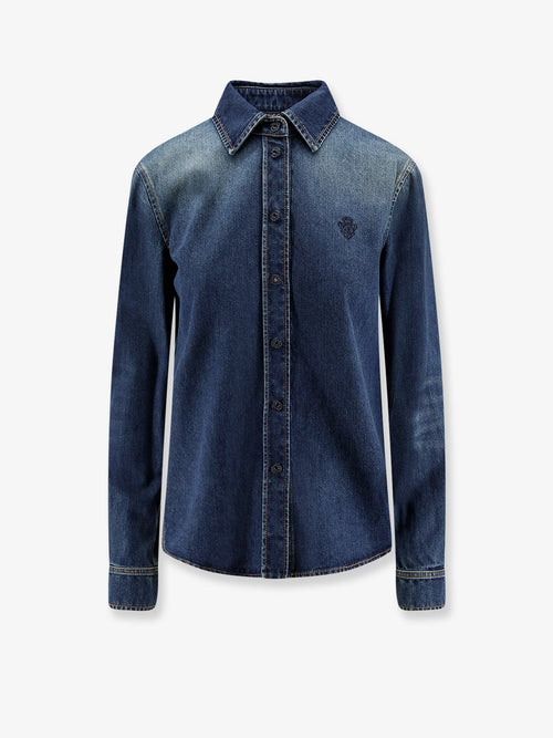 Gucci Denim shirt with embroidery - Blue