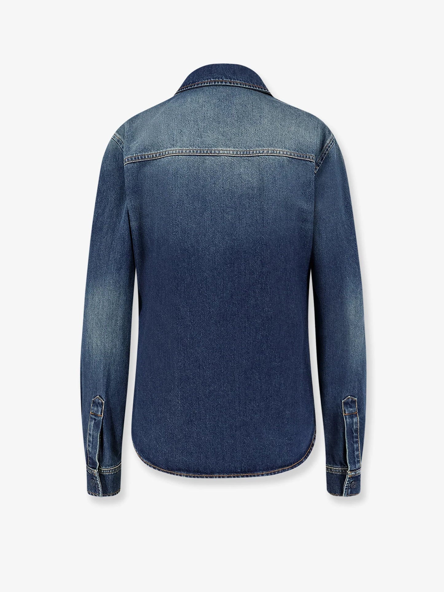 Gucci Denim Shirt With Embroidery