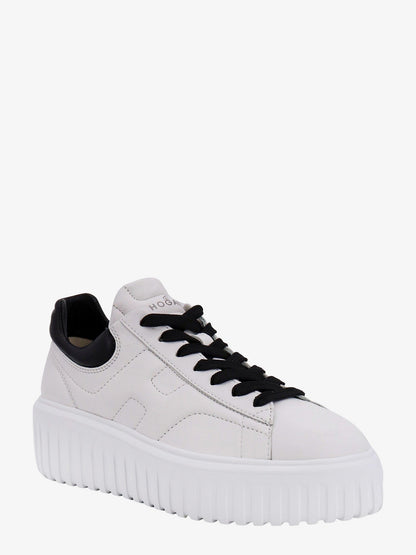 Hogan H-Stripes leather sneakers - Bianco