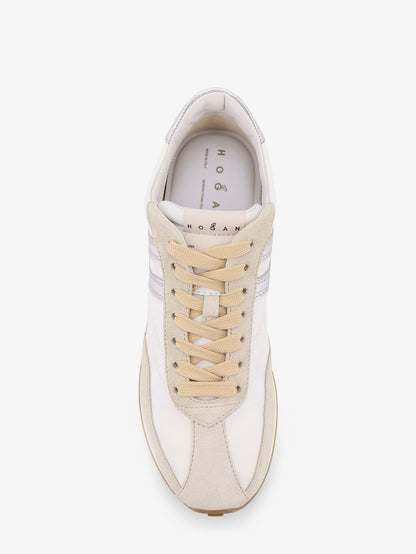 Hogan Nylon and suede sneakers - Beige