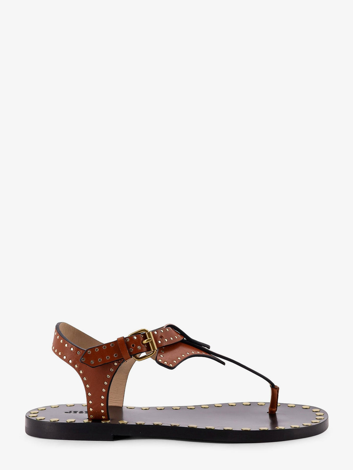 Isabel Marant Joonya flat leather sandals - Cognac