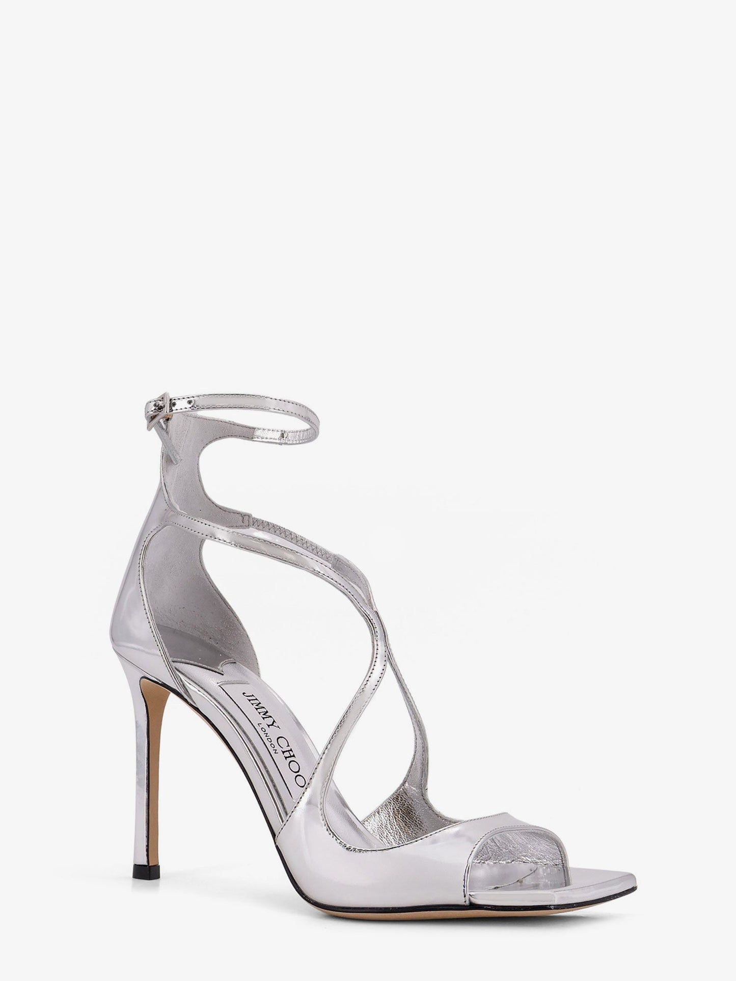 Jimmy Choo Azia Glittered Leather Sandals