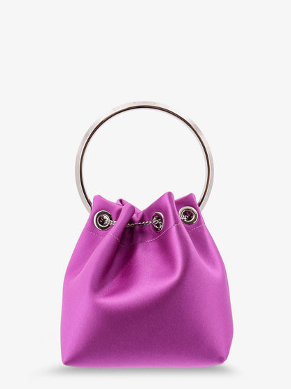 Jimmy Choo Bonbon Bucket Bag In Mirrored Fabric