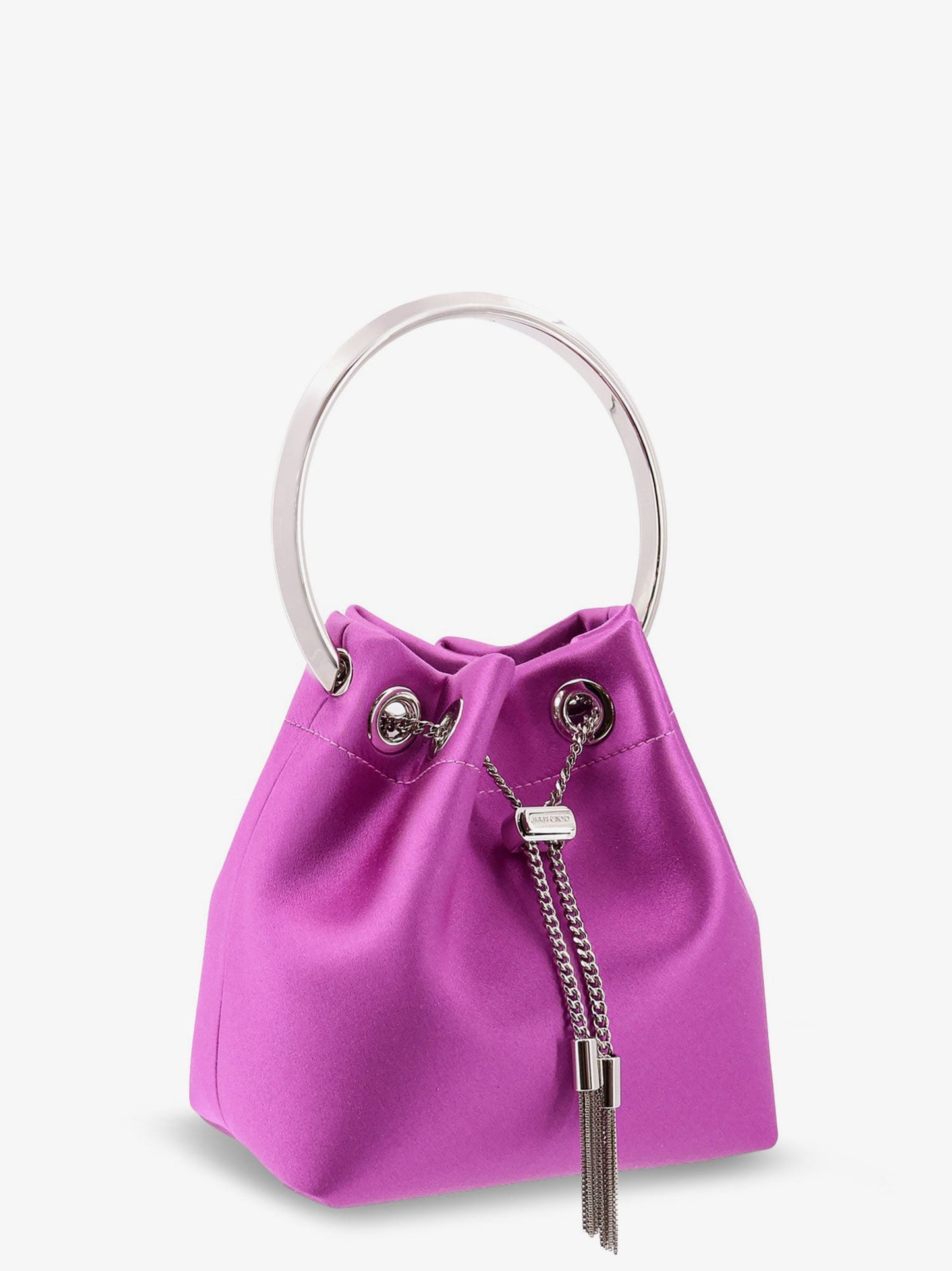 Jimmy Choo Bonbon Bucket Bag In Mirrored Fabric