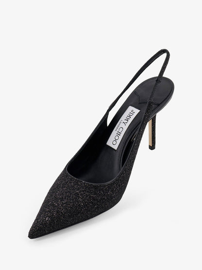 Jimmy Choo Love pumps with all-over glitter effect - Black