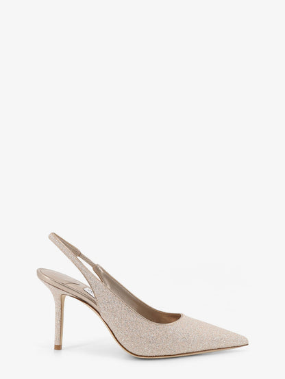 Jimmy Choo Love décolleté with all-over glitter effect - Lightsoftgold