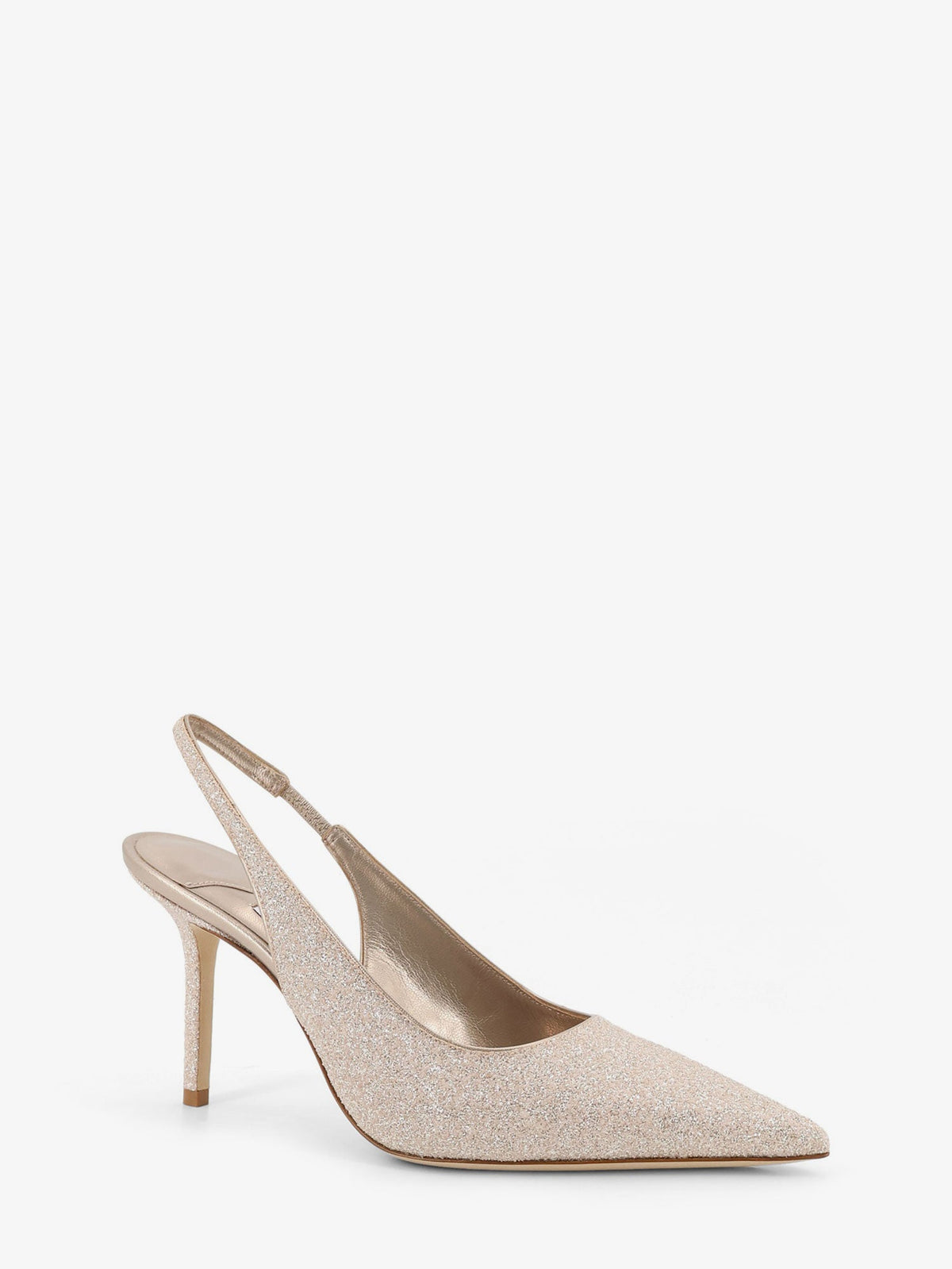 Jimmy Choo Love décolleté with all-over glitter effect - Lightsoftgold