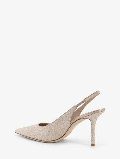 Jimmy Choo Love décolleté with all-over glitter effect - Lightsoftgold