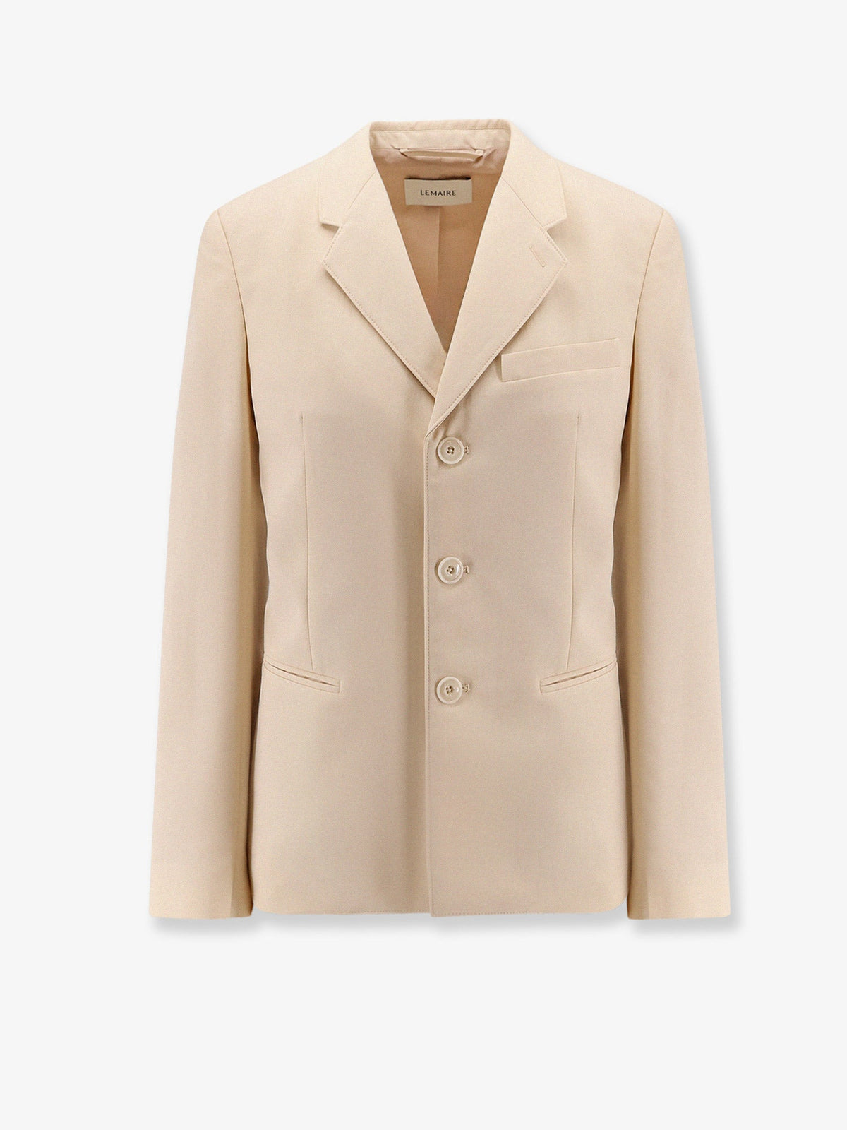 Lemaire Single-breasted wool and viscose blazer - Beige