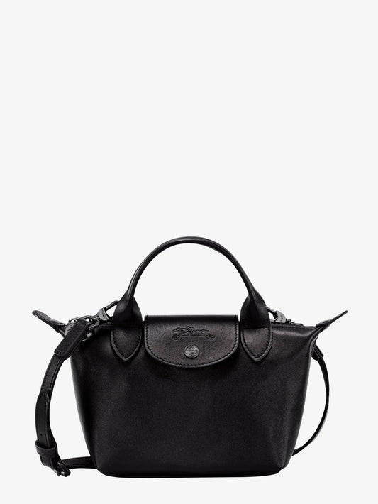 Longchamp Paris Le Pliage Xtra Xs Leather Shoulder Bag With Engraved Logo