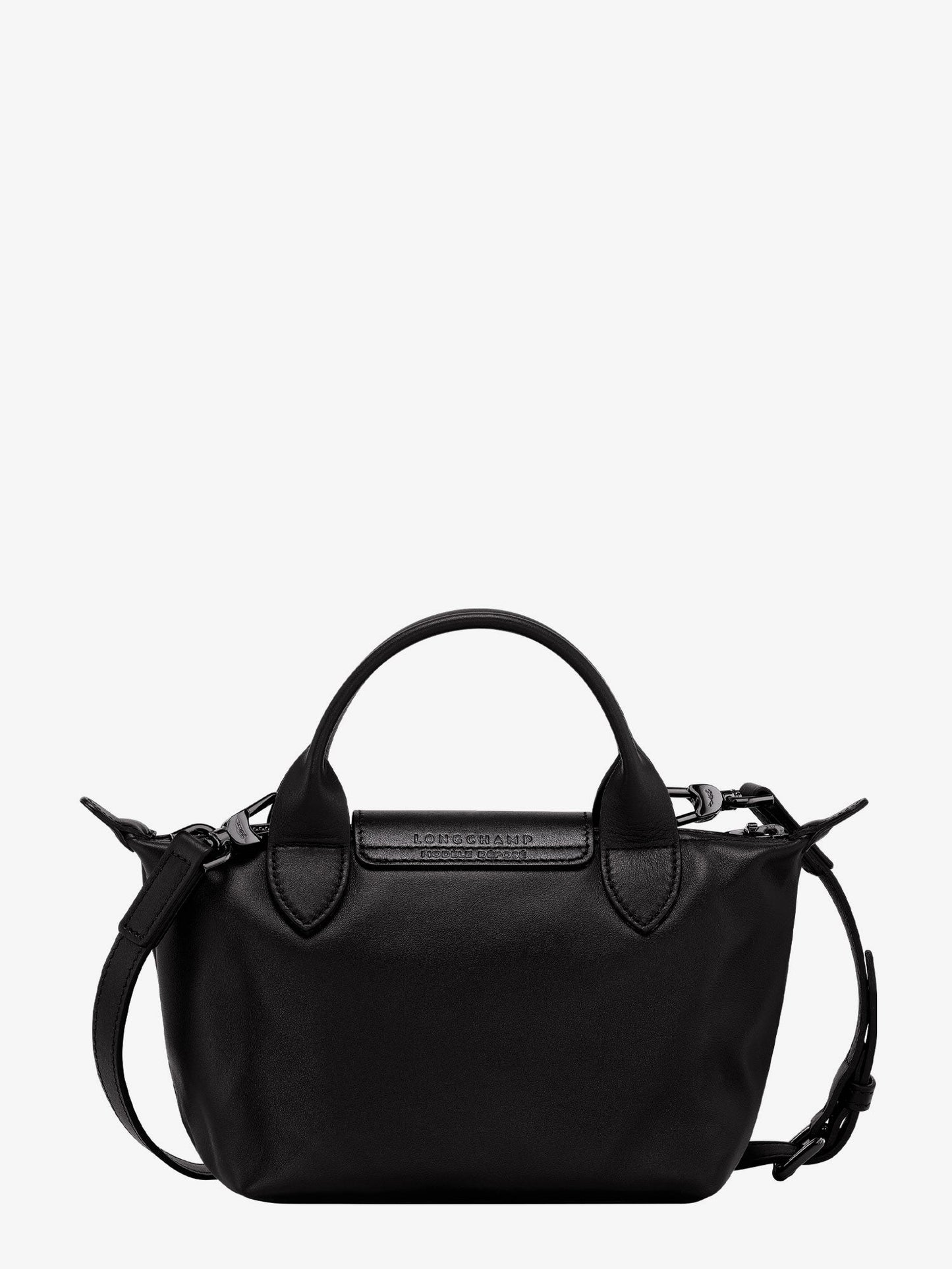 Longchamp Paris Le Pliage Xtra Xs Leather Crossbody Bag With Engraved Logo
