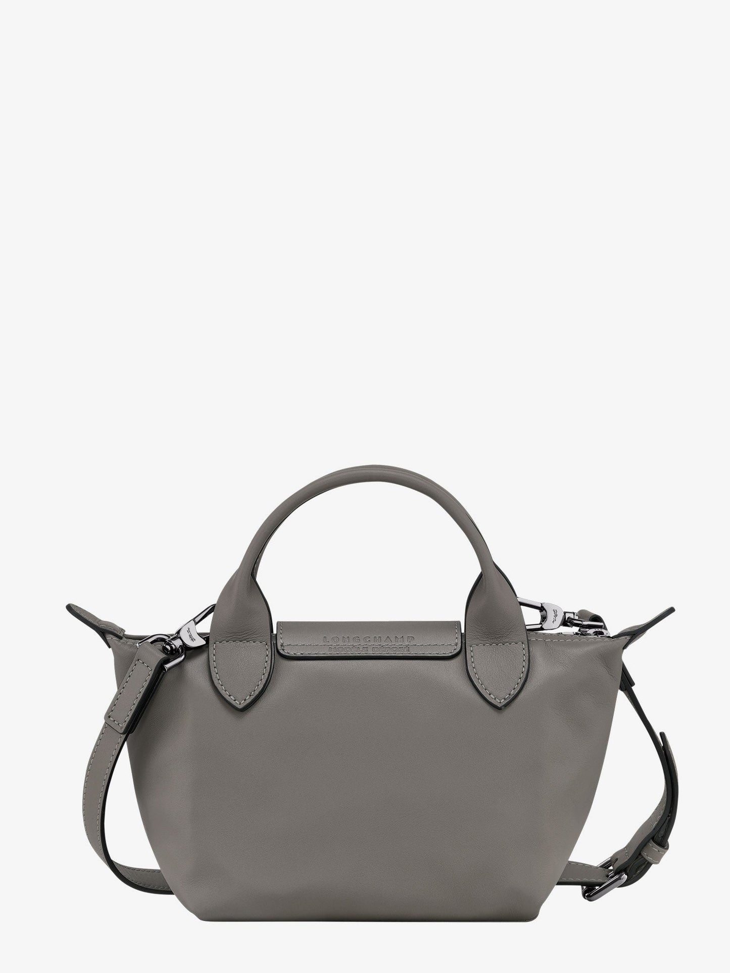 Longchamp Paris Le Pliage Xtra Xs Leather Crossbody Bag With Engraved Logo