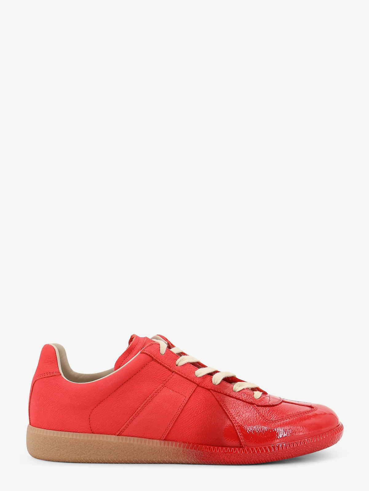 Maison Margiela Replica Leather Sneakers - Black