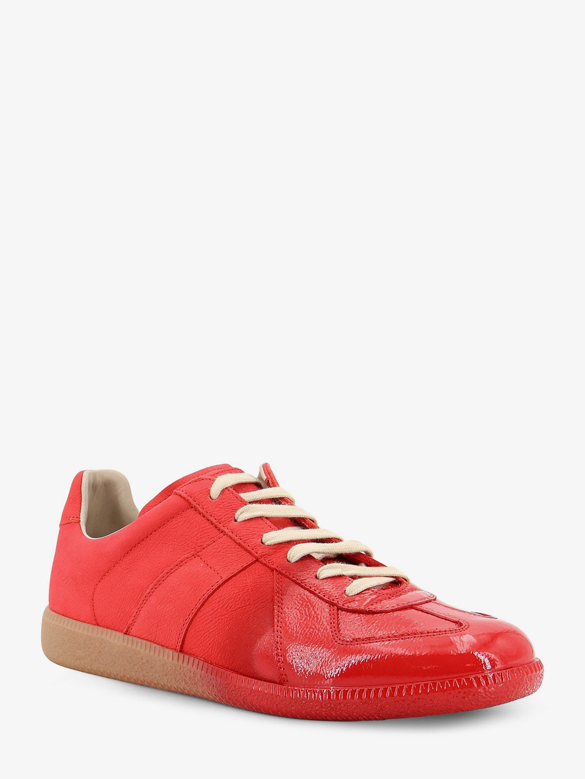 Maison Margiela Replica Leather Sneakers - Black