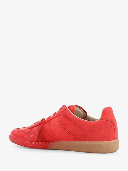 Maison Margiela Replica Leather Sneakers - Black