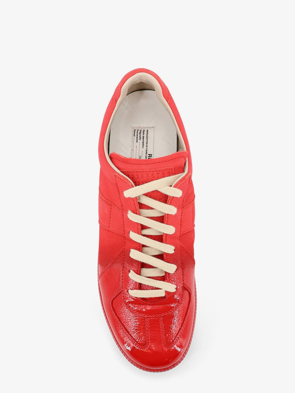 Maison Margiela Replica Leather Sneakers - Black