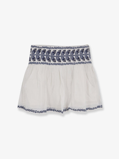 Marant Étoile Picadilia certified cotton skirt - Ecrublue