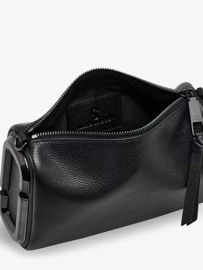 Marc Jacobs Snapshot Hammered Leather Shoulder Bag